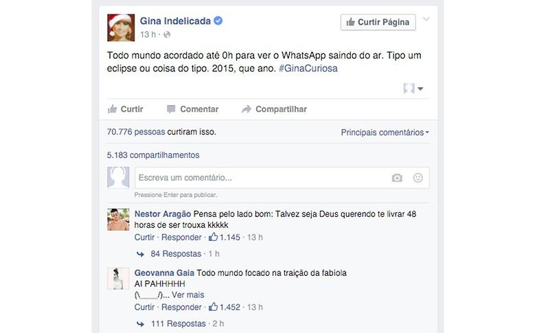 whatsapp gina