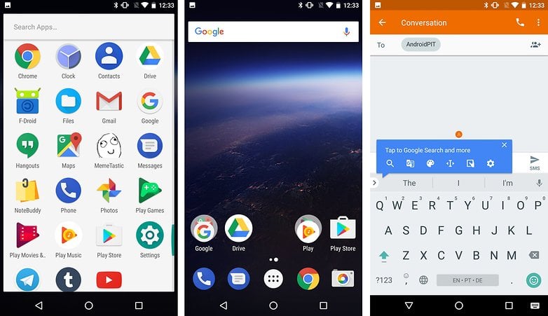 android o preview UI