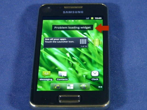 CM7 Galaxy S2 Lite tela inicial