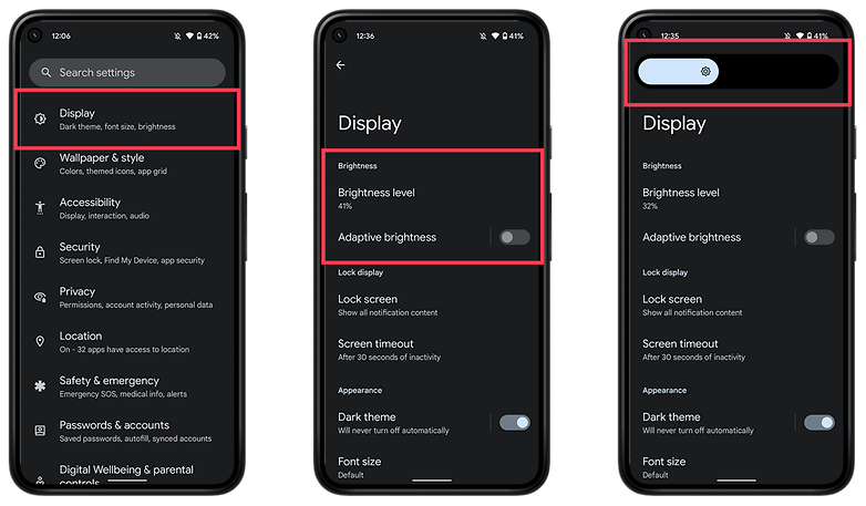 NextPit display save battery