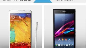 Qual é a sua? Galaxy Note 3 vs. Sony Xperia Z Ultra