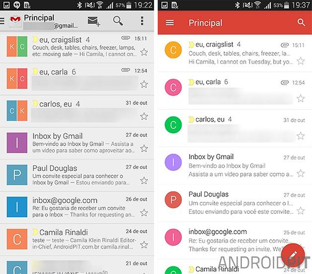 Gmail comparativo