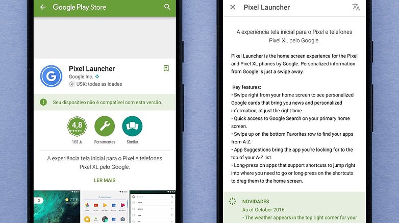 Pixel launcher app play store