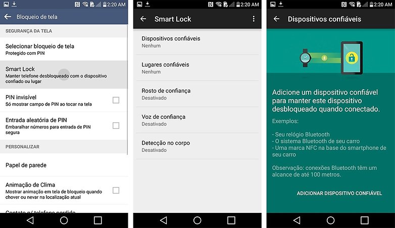 LG G4 dicas truques smart lock