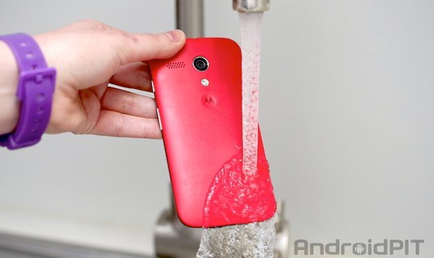 moto G 2014 unter wasser