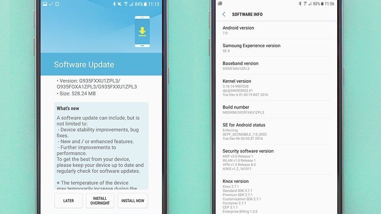 nougat kemas kini pengalaman samsung