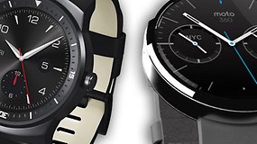 LG G Watch R vs. Motorola Moto 360: Runde Smartwatches im Vergleich