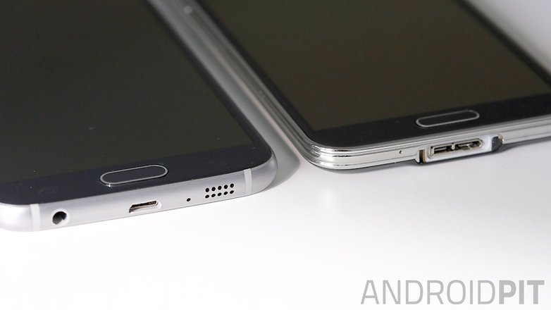 galaxy s6 galaxy s5 comparacao lateral