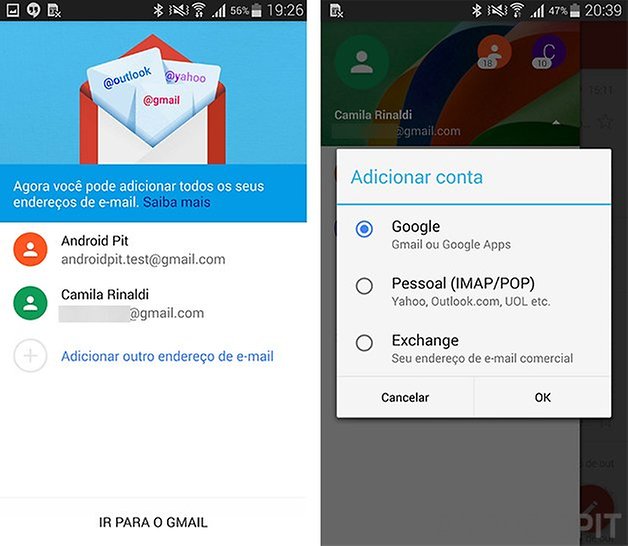 gmail novo exchange