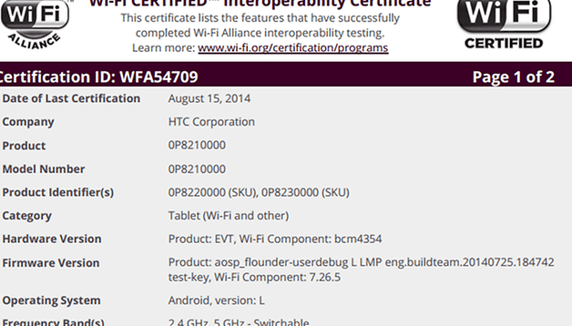 wifi certificado htc