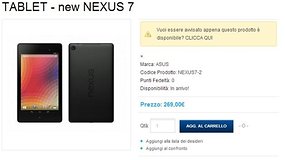 Nexus 7 2, ecco prezzo e disponibilità in Italia
