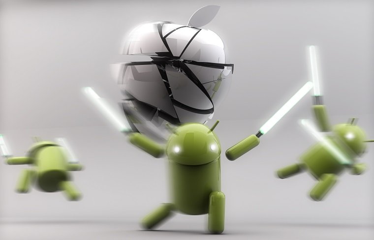 Apple VS Android HD For Desktop Wallpaper