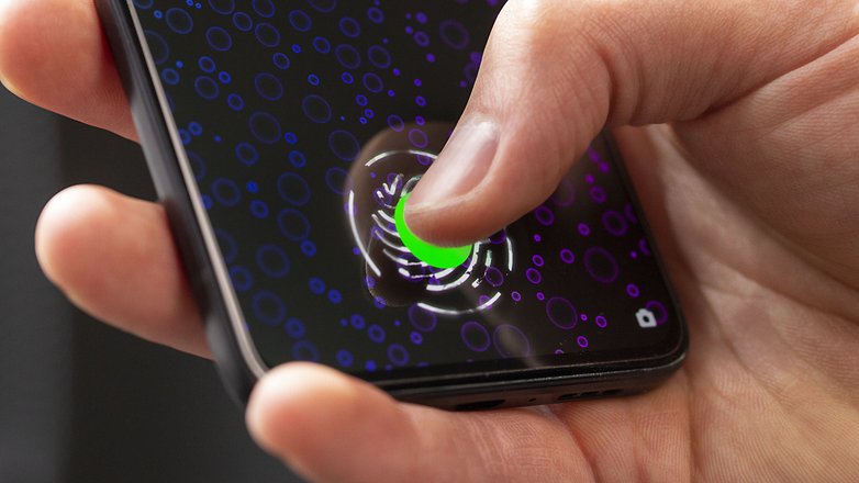 AndroidPIT oppo reno 10x fingerprint scanner