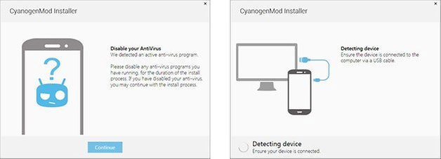 cm installer windows anti virus detect device