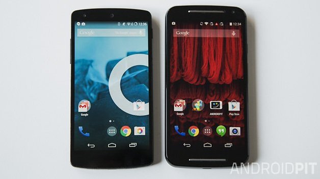 MotoG vs Nexus5 interface deutsch 2