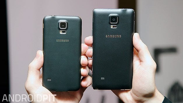 galaxy s5 note 4 back