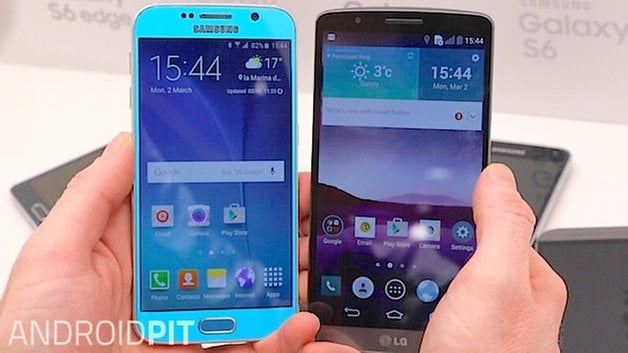 samsung galaxy s6 vs. LG G3