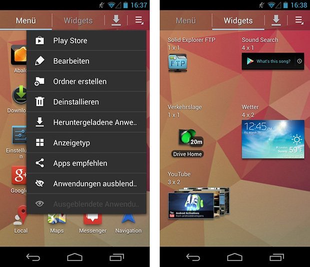 s4 launcher apps widgets