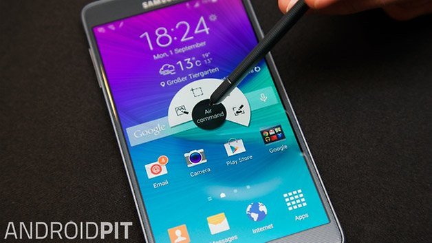 samsung galaxy note 4 s pen air command