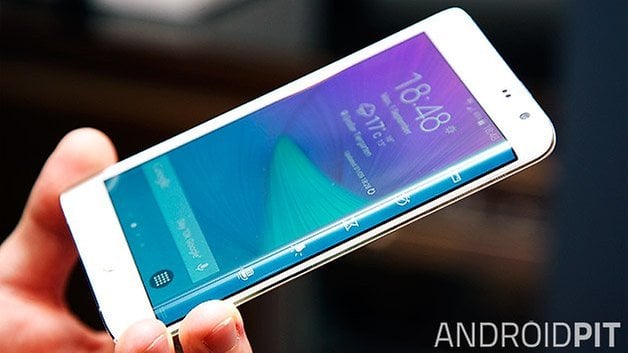 Samsung Galaxy Note curved edge display
