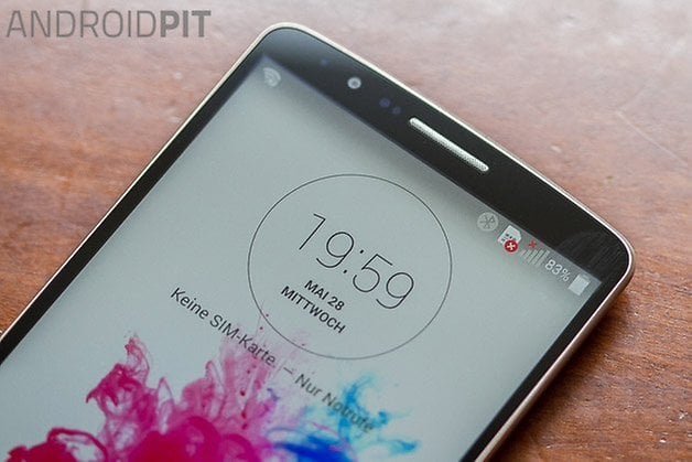 lg g3 hands on front display