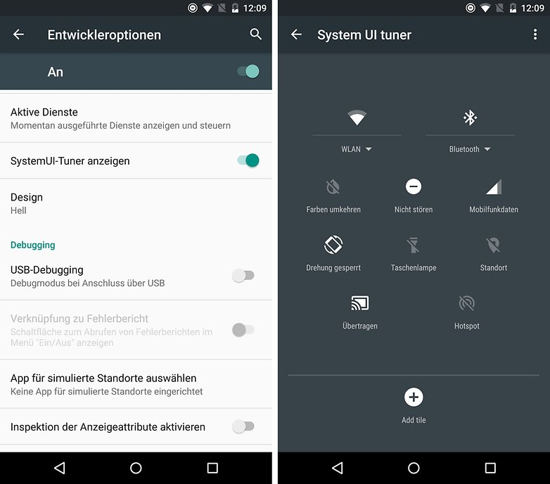 android m system ui tuner