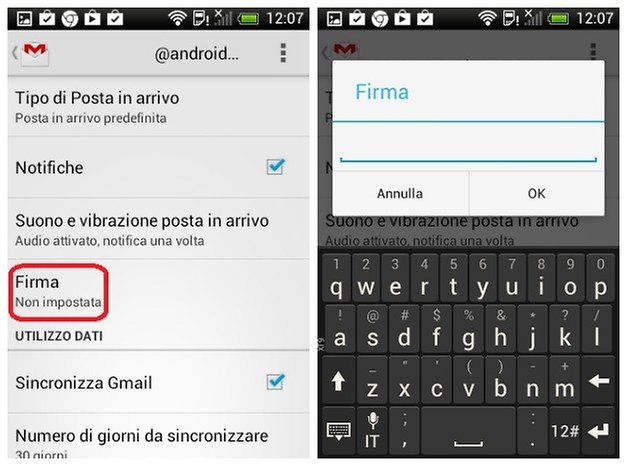 firma gmail android