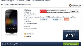 Preis des Galaxy Nexus fällt  – 529 € bei Mobilcom Debitel