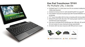 Offizielle Seite zum Asus Eee Pad Transformer – Android 3.0 Tablet/Netbook Kombi – online
