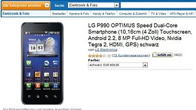 LG Optimus Speed – Dualcore zum „Schnäppchenpreis“ - „nur“ noch 404€