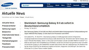 Samsung Galaxy S2 ab sofort offiziell in Deutschland erhältlich