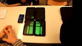 Blinkendroid mit vier Galaxy Tabs (Video)