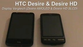 HTC Desire & Desire HD - Display Vergleich - Video