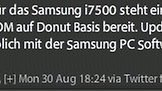 Android 1.6 Update fürs Samsung Galaxy  i7500