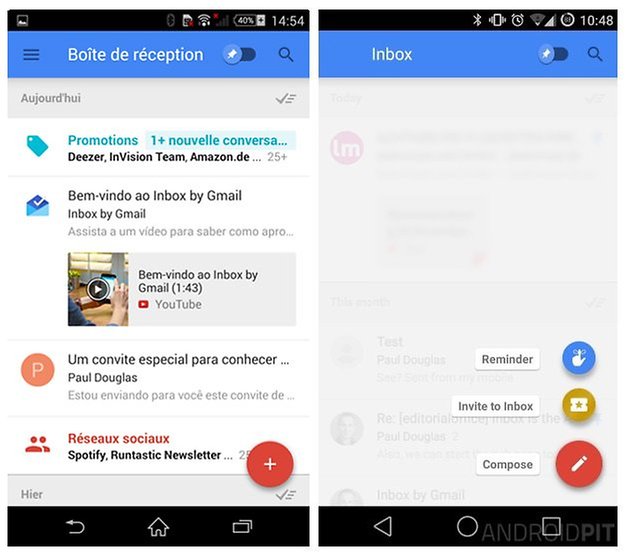 AndroidPIT Inbox by Gmail Invitation FR
