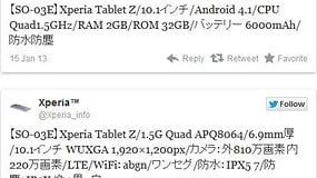 Fuite : tablette Sony Xperia Z, caractéristiques techniques