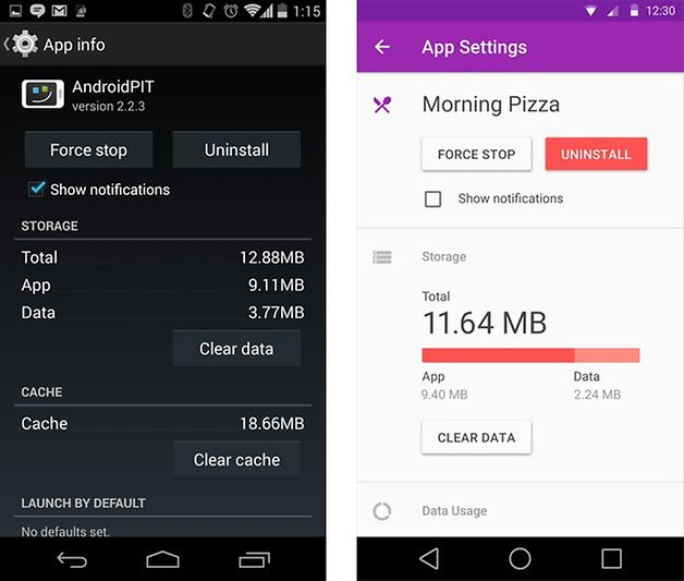 android l features review app settings