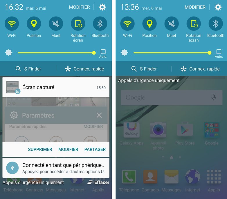 android vs iphone comparaison notifications galaxy s6