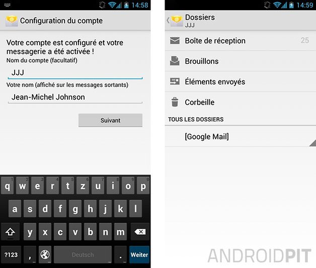 comment configurer mails android 2