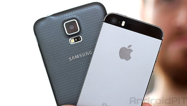 comparaison iphone 5s samsung galaxy s5