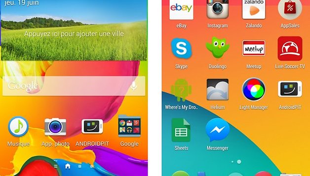 comparatif touchwiz android pur 2