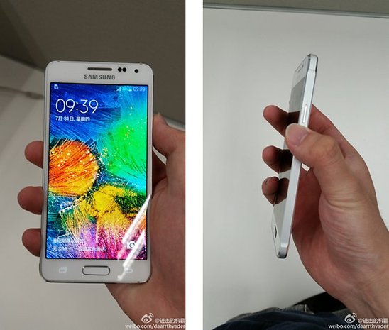 Galaxy F (Alpha) front and side view
