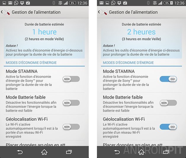 trucs astuces sony xperia z1 stamina