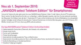 Navi kostenlos für Telekom Kunden - NAVIGON select Telekom Edition