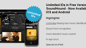 Soundhound Free ab nun ohne Begrenzung für Android