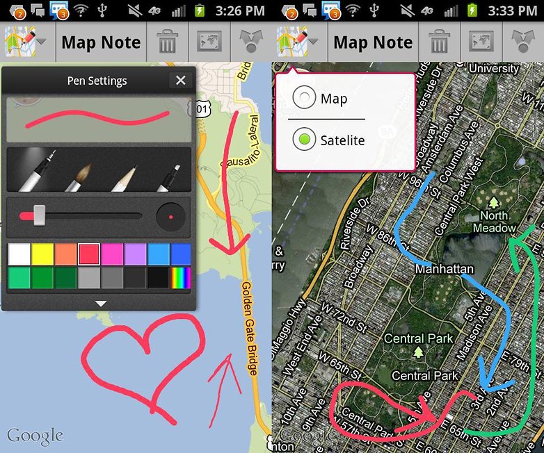 map note app
