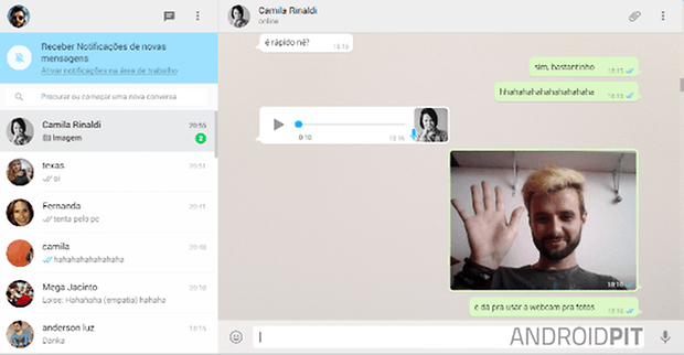 whatsapp web conversa