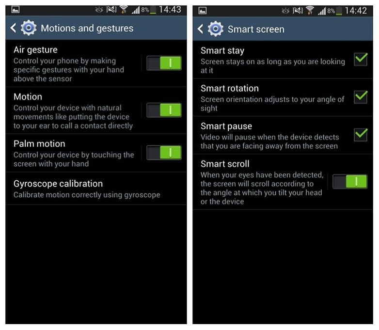 galaxy s4 smart screen