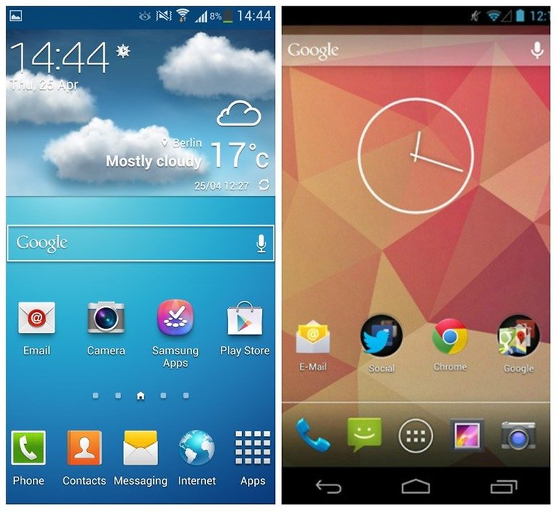 touchwiz android homescreen