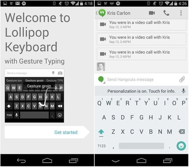 androidpit android lollipop keyboard